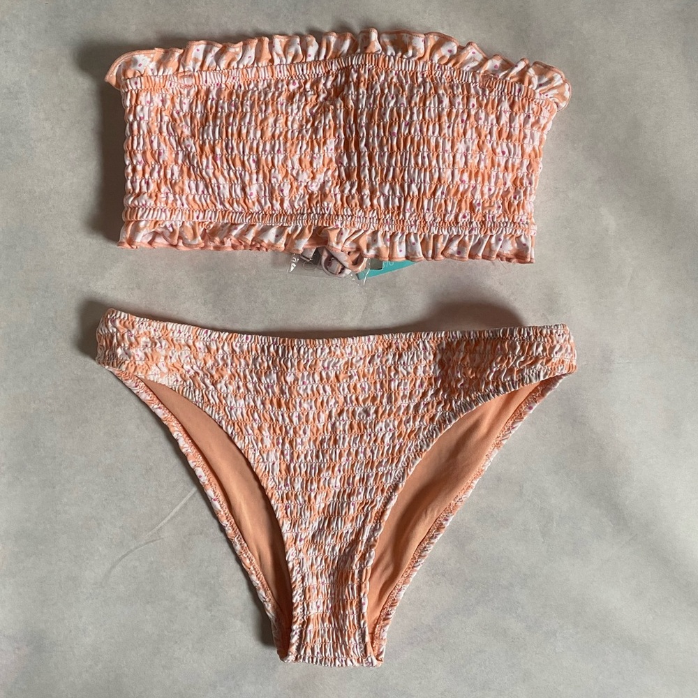 H&M Ruched Floral Bikini
